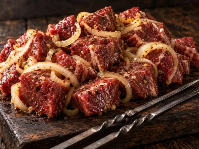 Шашлик з яловичини маринований
